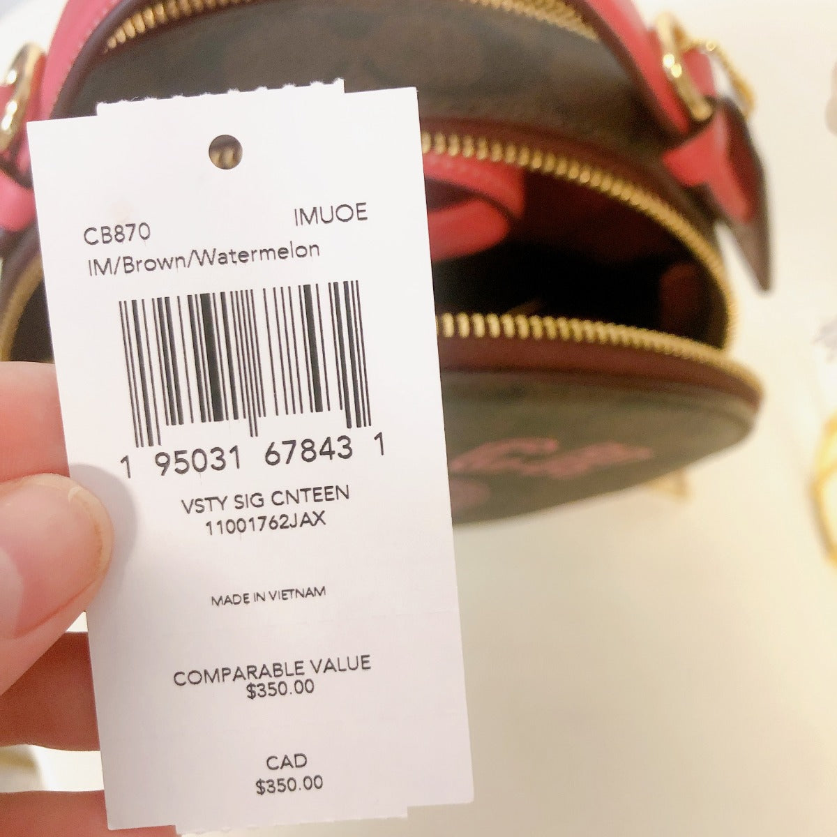 Coach Canteen Crossbody In Signature Canvas With Varsity Motif CB870 IM/Brown Coach Canteen Crossbody In Signature Canvas With Varsity Motif CB870 IM/Brown
